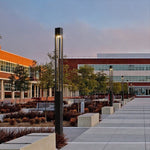 Modern Black LED Bollard Path Lights for Landscape and Walkway Illumination