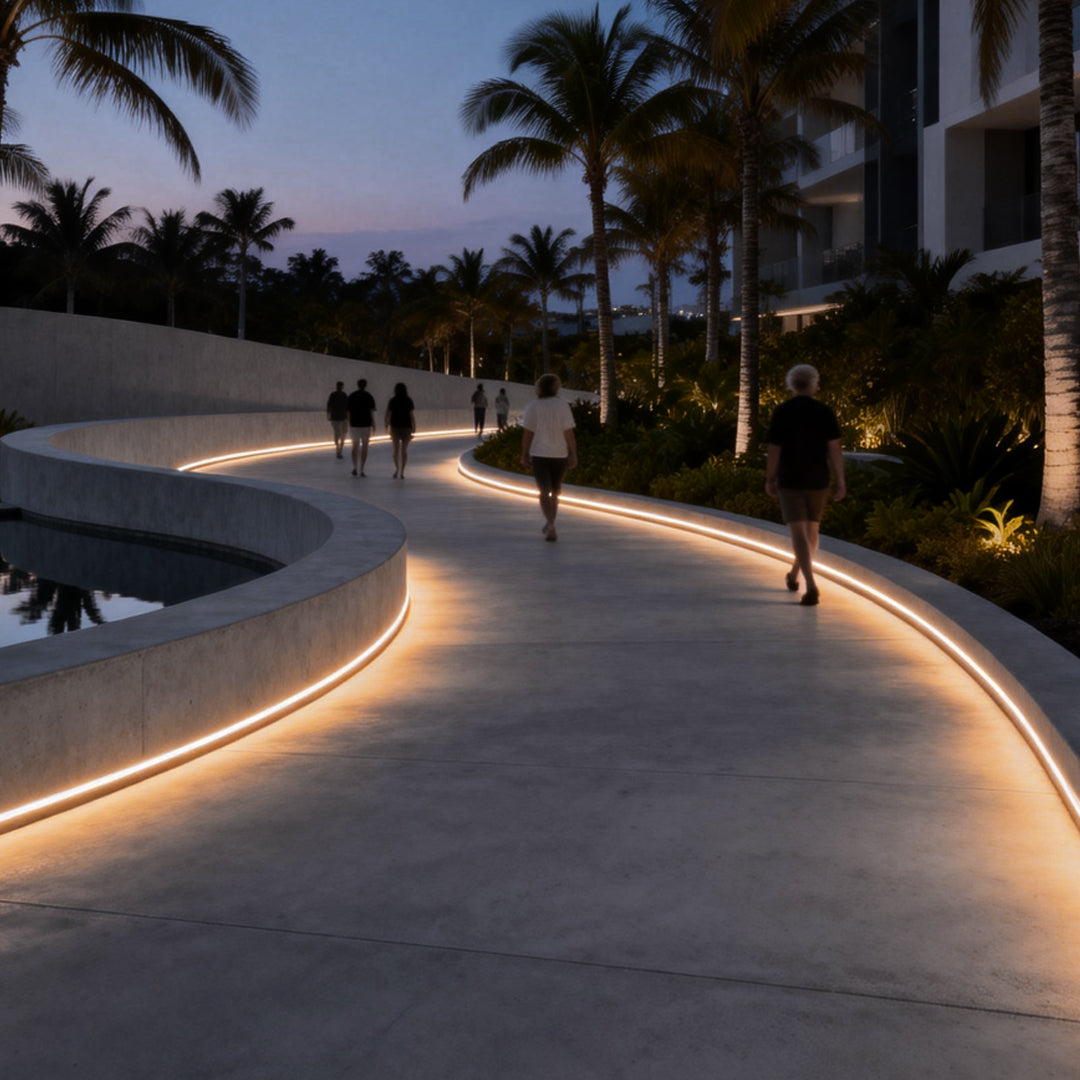 Solar LED Light Strips with Remote Control, IP66 Waterproof Flexible Outdoor Lighting