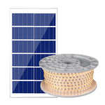 Solar LED Light Strips with Remote Control, IP66 Waterproof Flexible Outdoor Lighting