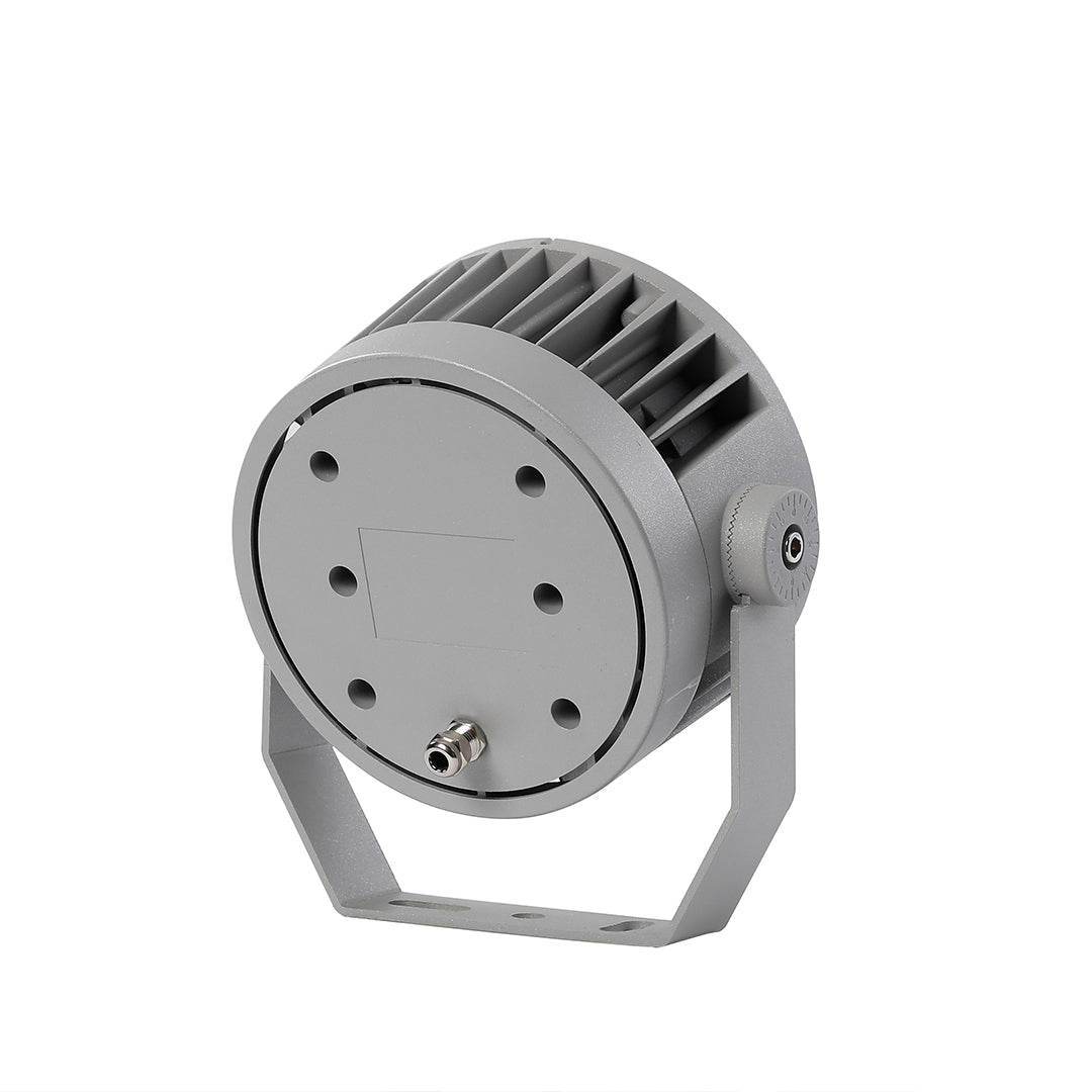 Circular LED Landscape Spotlight with Die-Cast Aluminum Housing