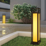 Modern Stainless Steel LED Bollard Lights for Garden Paths and Landscape
