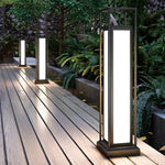 Modern Stainless Steel LED Bollard Lights for Garden Paths and Landscape