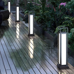 Modern Stainless Steel LED Bollard Lights for Garden Paths and Landscape