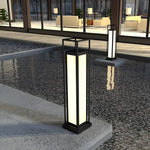 Modern Stainless Steel LED Bollard Lights for Garden Paths and Landscape