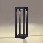Modern LED Pathway Lights for Garden, Warm White Hardwired Aluminum Bollard