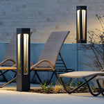 Modern LED Bollard Light for Pathways & Gardens | Black Aluminum