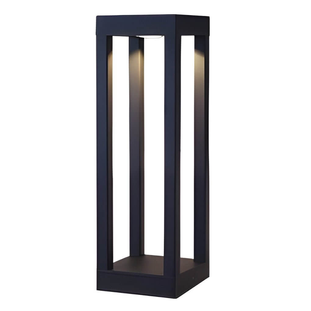 Modern LED Bollard Light for Pathways & Gardens | Black Aluminum