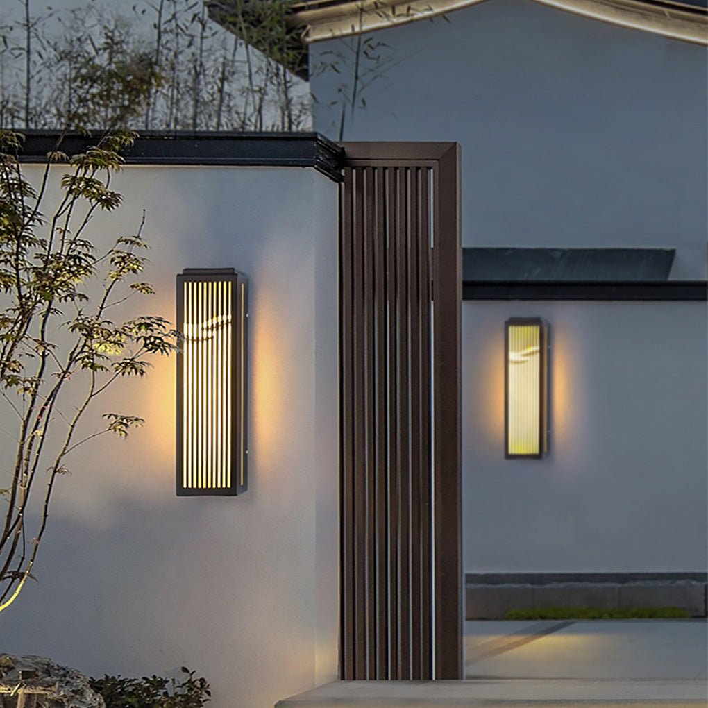 Waterproof Villa Courtyard Gate Unique Hollowed Design Wall Lamp For Outdoor
