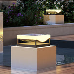 Aria Outdoor Pillar Light – Modern Stainless Steel LED Post Lamp for Courtyard & Garden
