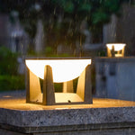 Solar Bollard Landscape Light with Three Color Temperatures for Garden Paths