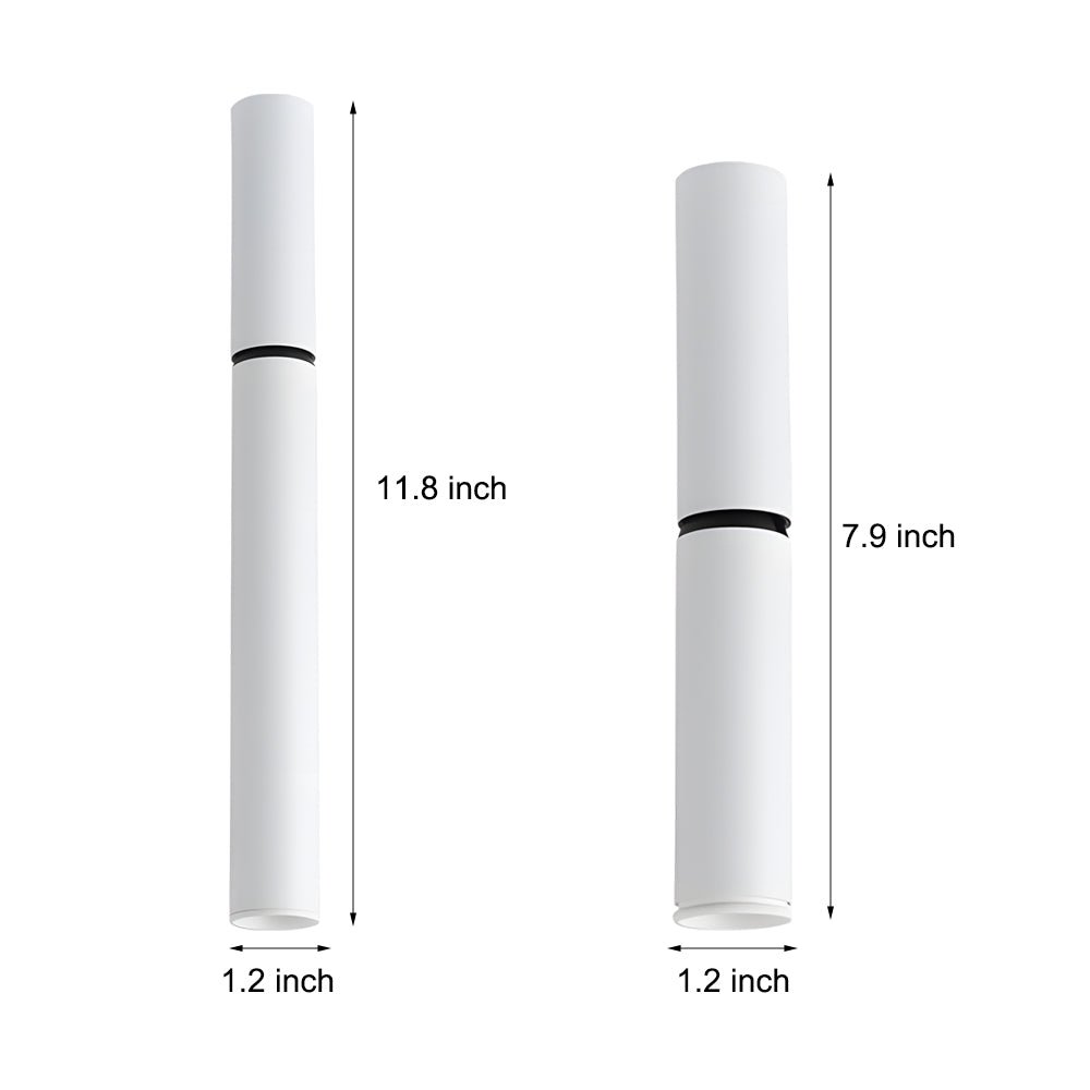 Modern White Cylinder Ceiling Spotlights – Adjustable LED Directional Light