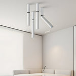 Modern White Cylinder Ceiling Spotlights – Adjustable LED Directional Light