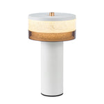 Nordic Cylinder Table Lamp with Stepless Dimming, Rechargeable LED
