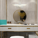 Lumen White LED Vanity Light Bar with Adjustable Heads for Modern Bathrooms
