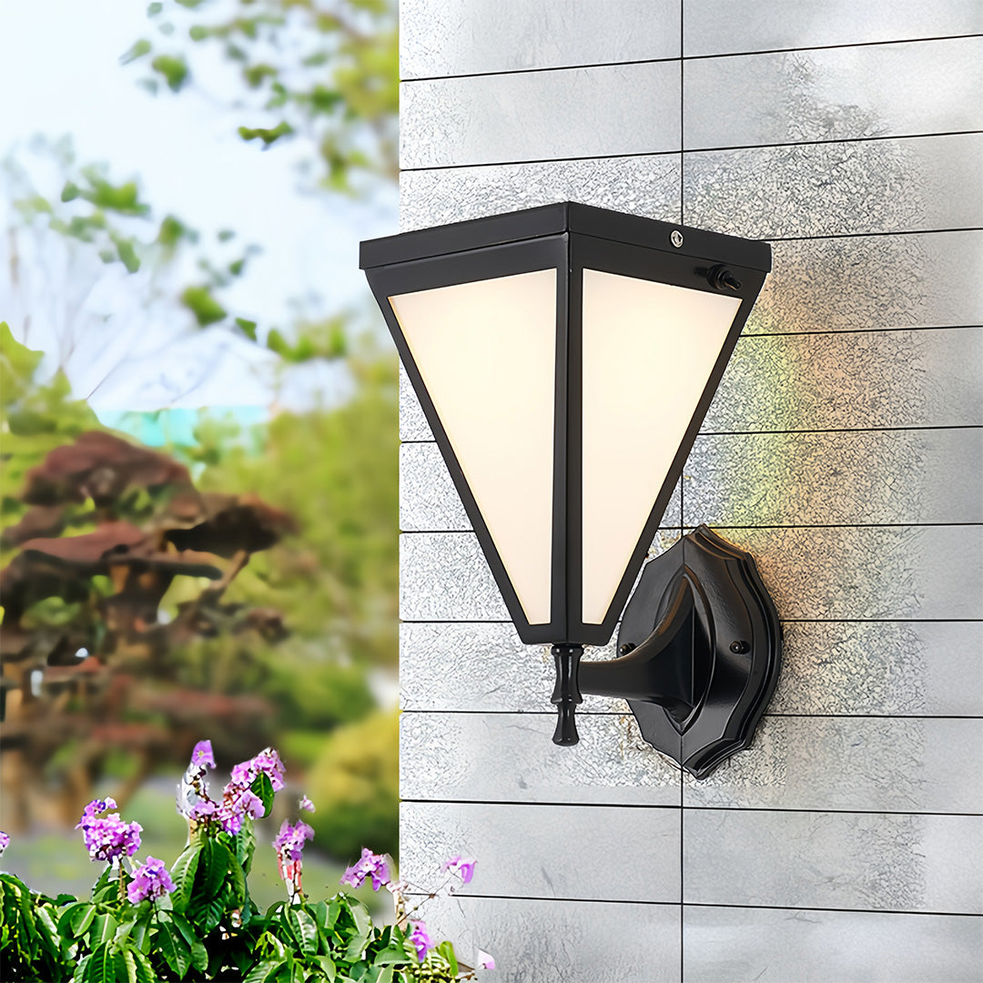 Aurelia Solar Wall Sconce – Modern Minimalist Outdoor Lighting