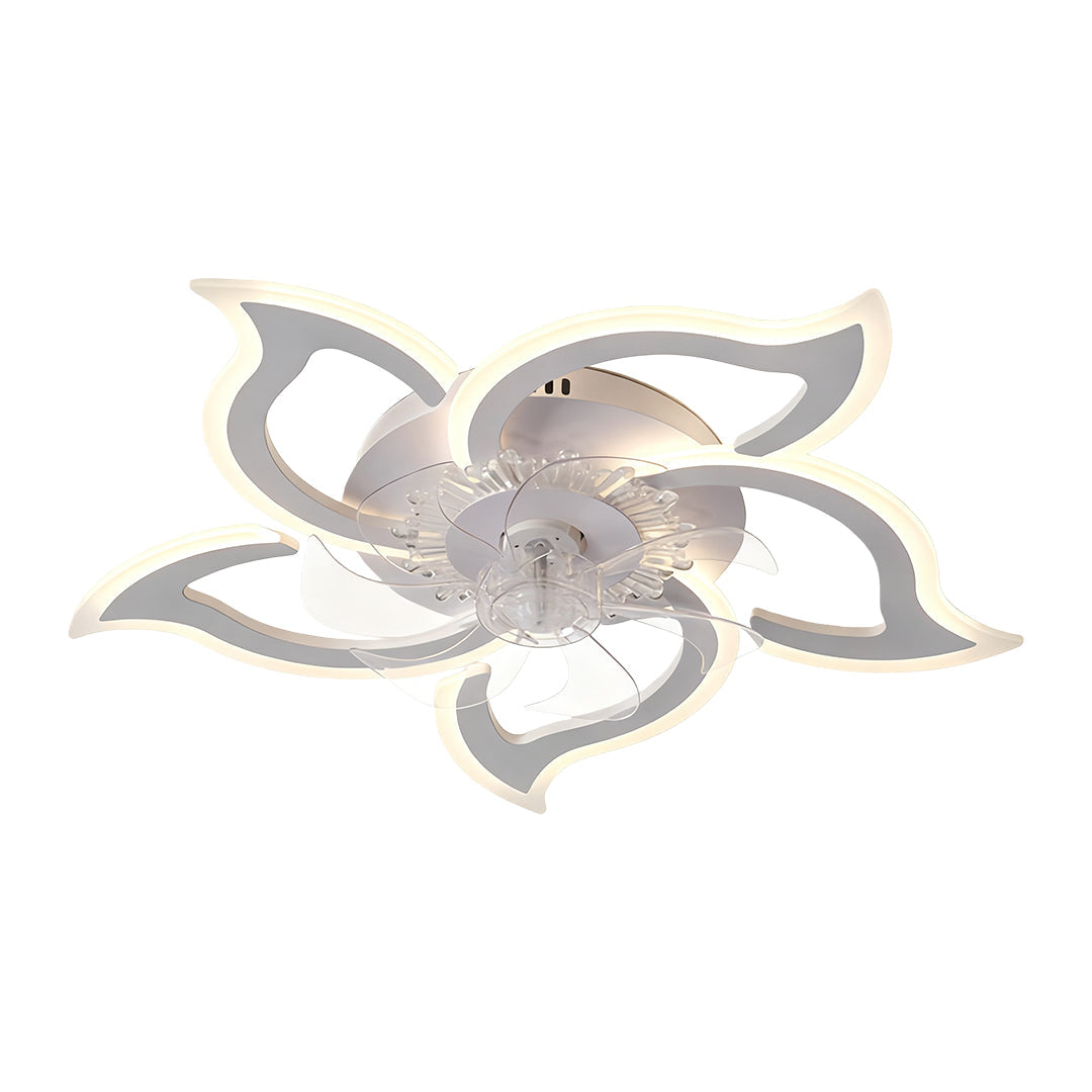 AuraSilent Ceiling Fan Light – Minimalist LED Flush Mount with Whisper-Quiet Motor
