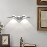 Aurelia Seagull Outdoor Wall Sconce in Matte Black or White