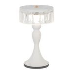 Nordic Minimalist Forged Iron Table Lamp with Acrylic Shade, Dimmable LED