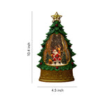 Nordic Christmas Tree Table Lamp with Music Box and Snowfall Effect