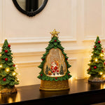 Nordic Christmas Tree Table Lamp with Music Box and Snowfall Effect