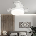 Aura Minimalist LED Ceiling Fan with Dimmable Light and Silent Motor