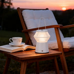 Modern Outdoor Solar Lantern with UV Mosquito Repellent – Dimmable Rechargeable Table Lamp