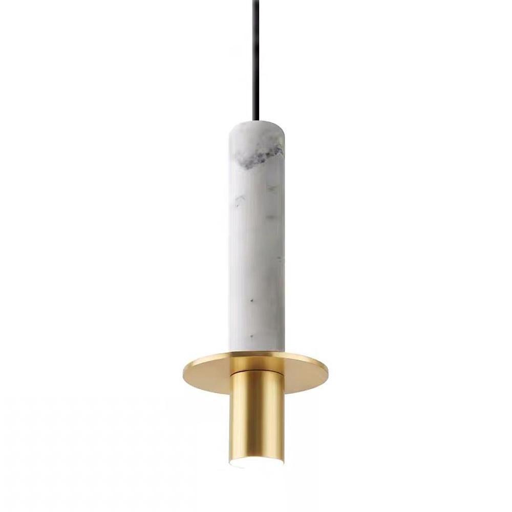 Cylindrical LED Pendant Light with Glass Shade for Modern Interiors