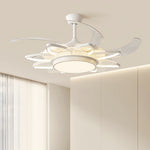 Aria Black Minimalist Ceiling Fan with Integrated LED Light