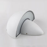Mushroom Wall Sconce in Aluminum with Clear Glass Shade, IP65 Waterproof LED