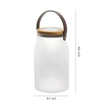 Solar Camping Lantern with Teak Handle – Portable LED Outdoor Light