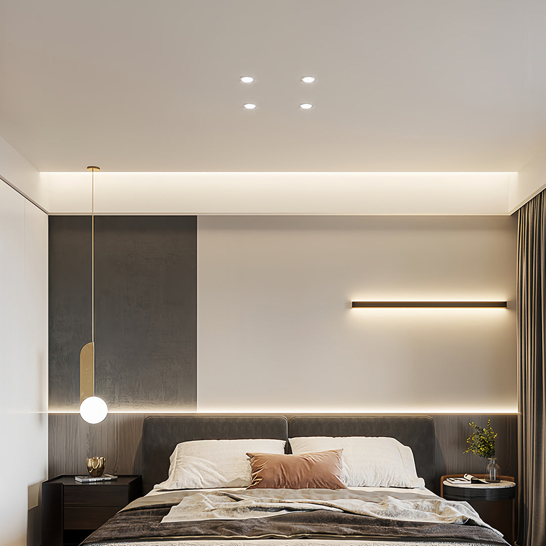 Recessed Adjustable Downlight with Anti-Glare LED, Modern Minimalist Ceiling Light