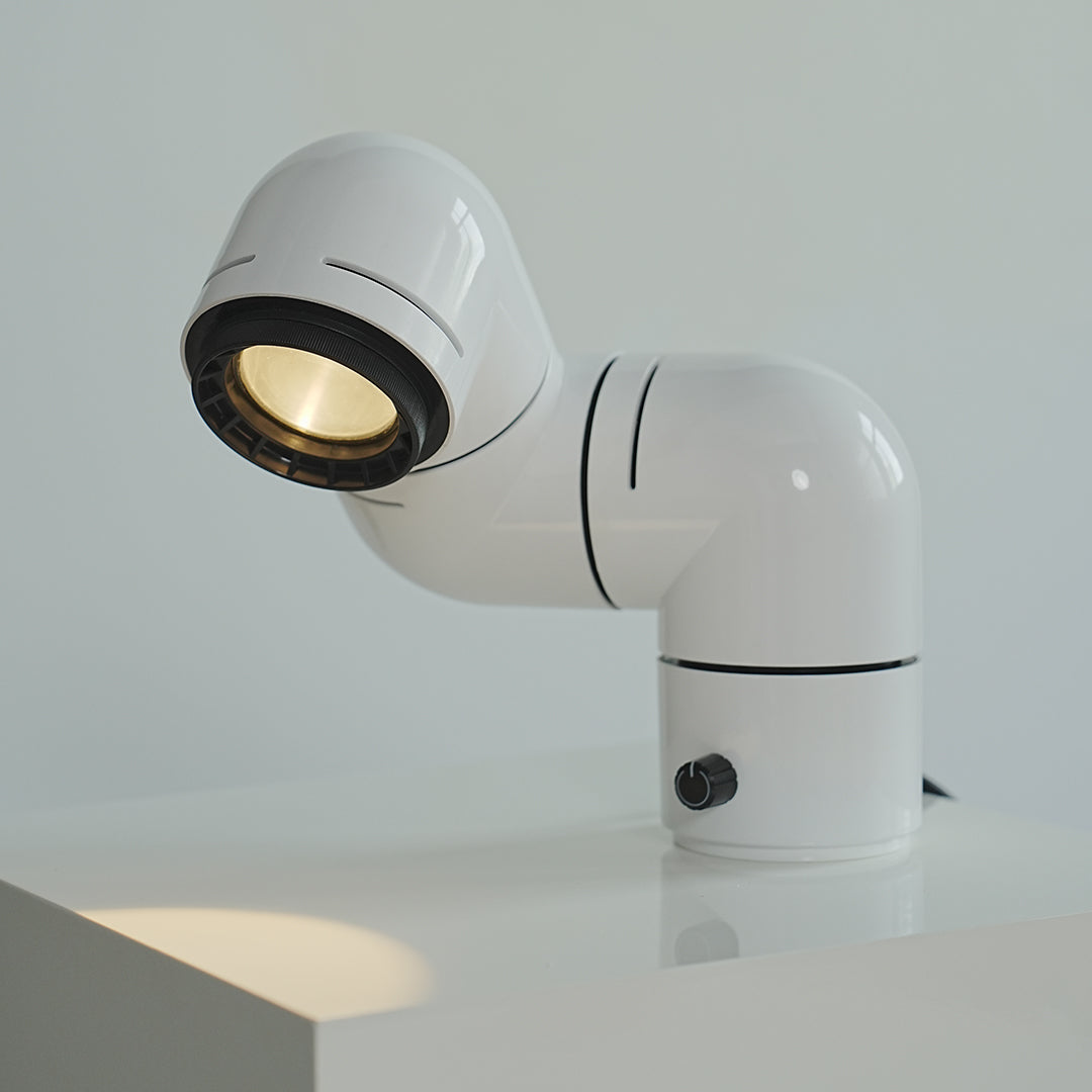 Modern Rotating Pipe Table Lamp with LED Warm Light