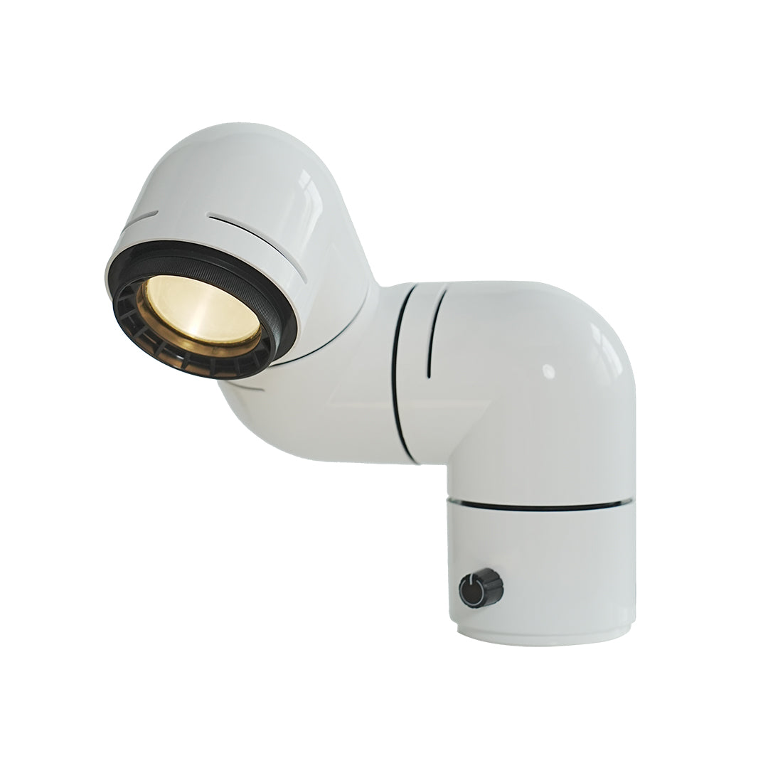 Modern Rotating Pipe Table Lamp with LED Warm Light