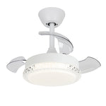 Modern 3-Blade Ceiling Fan with Dimmable LED Light for Contemporary Interiors