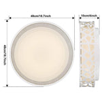 Lumina Drum LED Flush Mount Ceiling Light in Nordic Metal