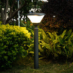 Modern Outdoor Bollard Light – Minimalist Black Garden Pathway Lamp