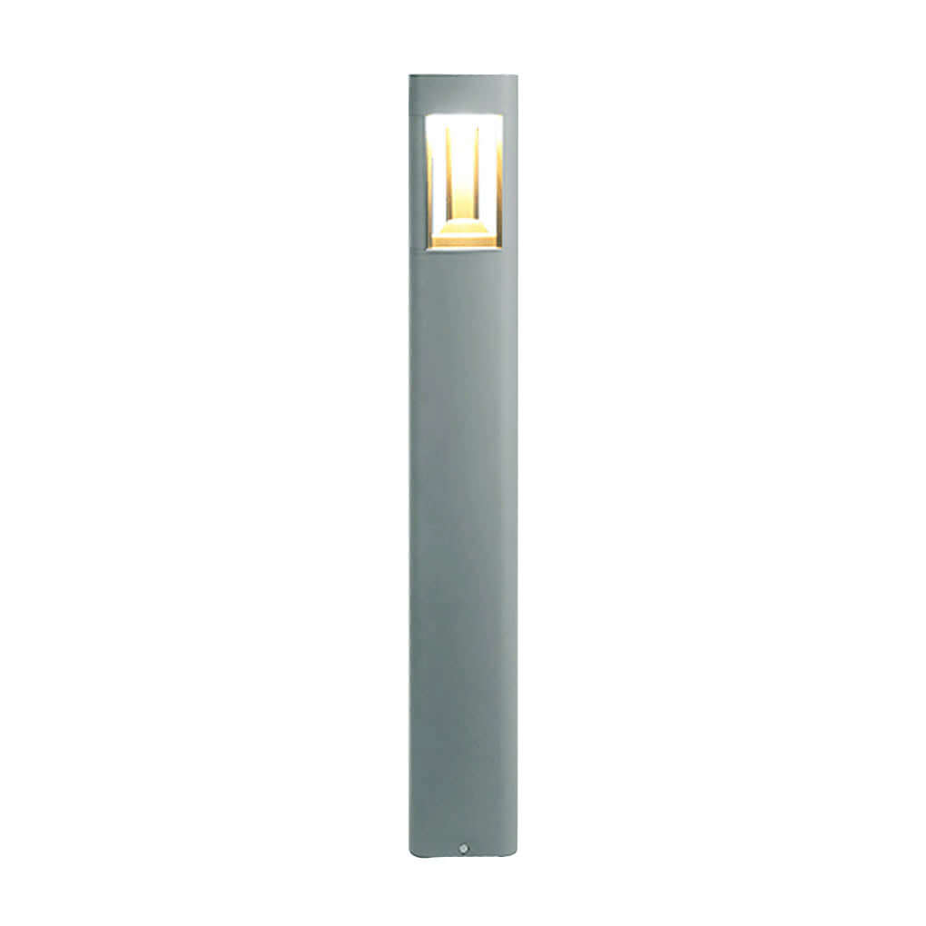 Hollow Bollard Light with Three-Sided Illumination for Modern Landscapes