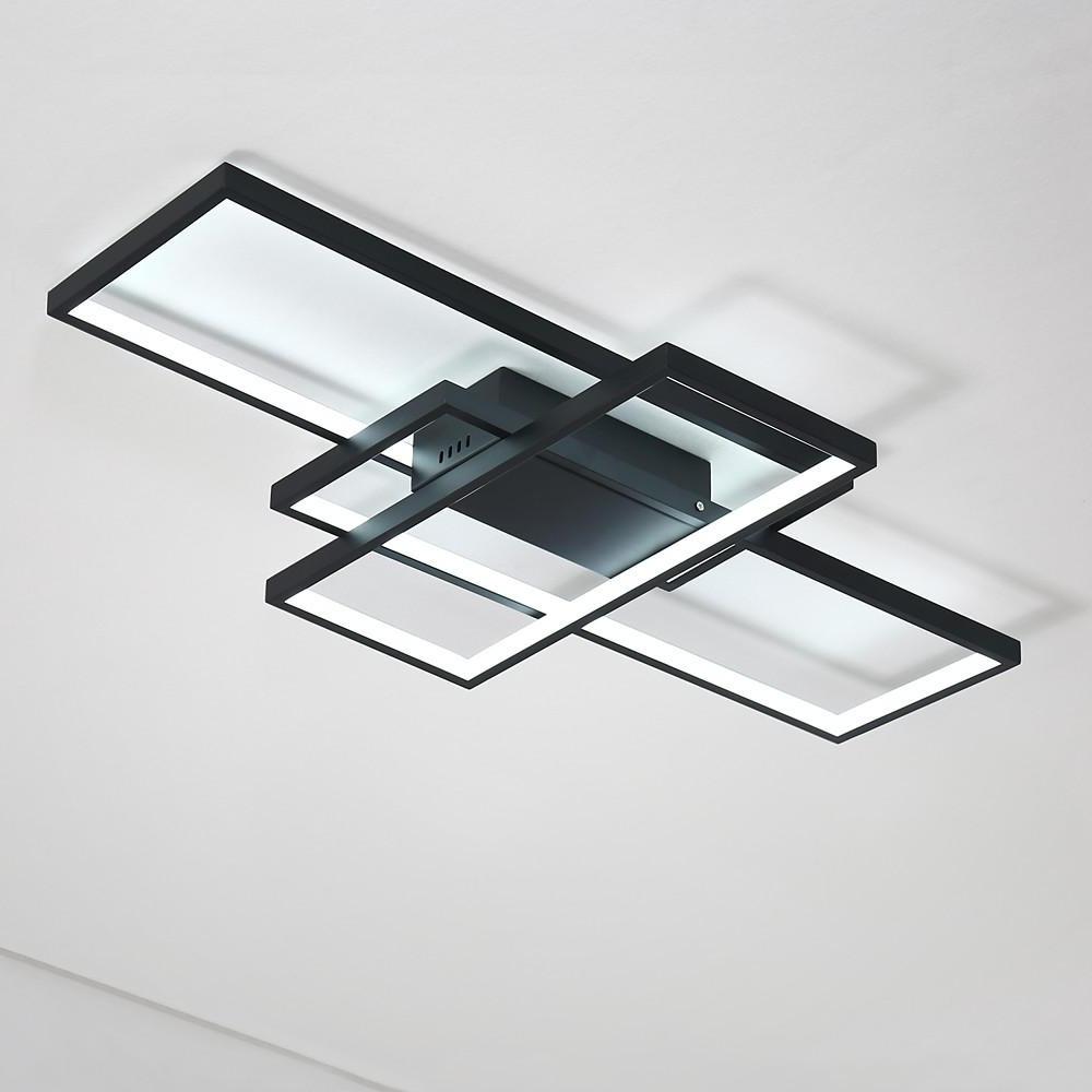 Abstract Rectangles LED Flush Mount Ceiling Light in Modern Minimalist Style