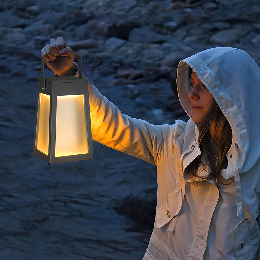 Nocturne Portable LED Lantern in Matte Black, IP65 Waterproof