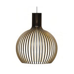 Handcrafted Wooden Birdcage Pendant Light with E27 Socket