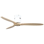 Aria Wooden Ceiling Fan with Integrated LED Light – Modern Flush Mount Fandelier