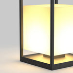 Modern Outdoor Lantern with Solar & Hardwired Options