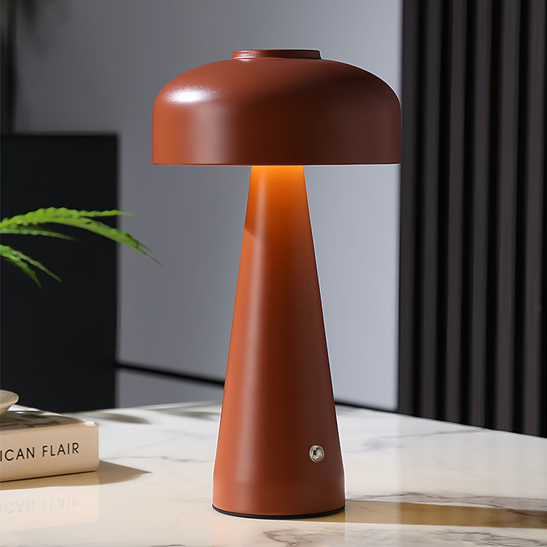Mushroom Table Lamp with Touch Dimming, Portable LED Accent Light