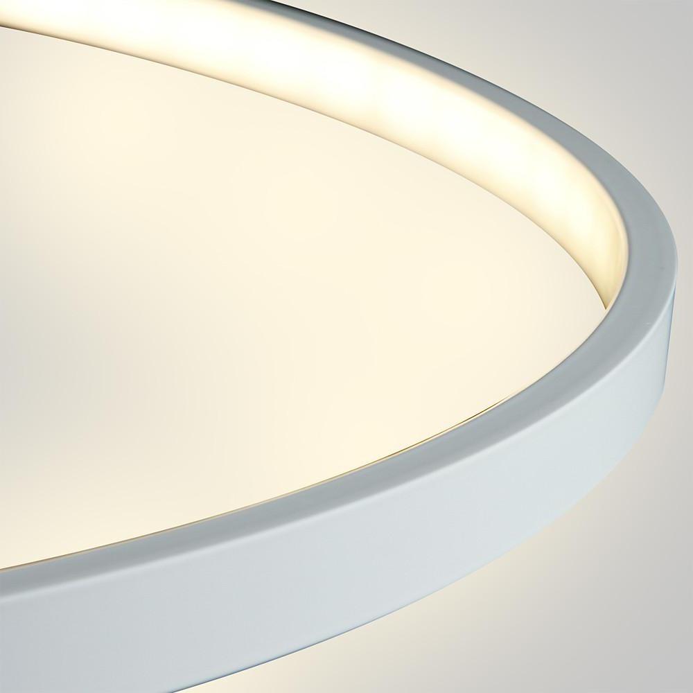 Round Geometric 30 Watt Single Ring Integrated Led Modern Bedroom Pendant