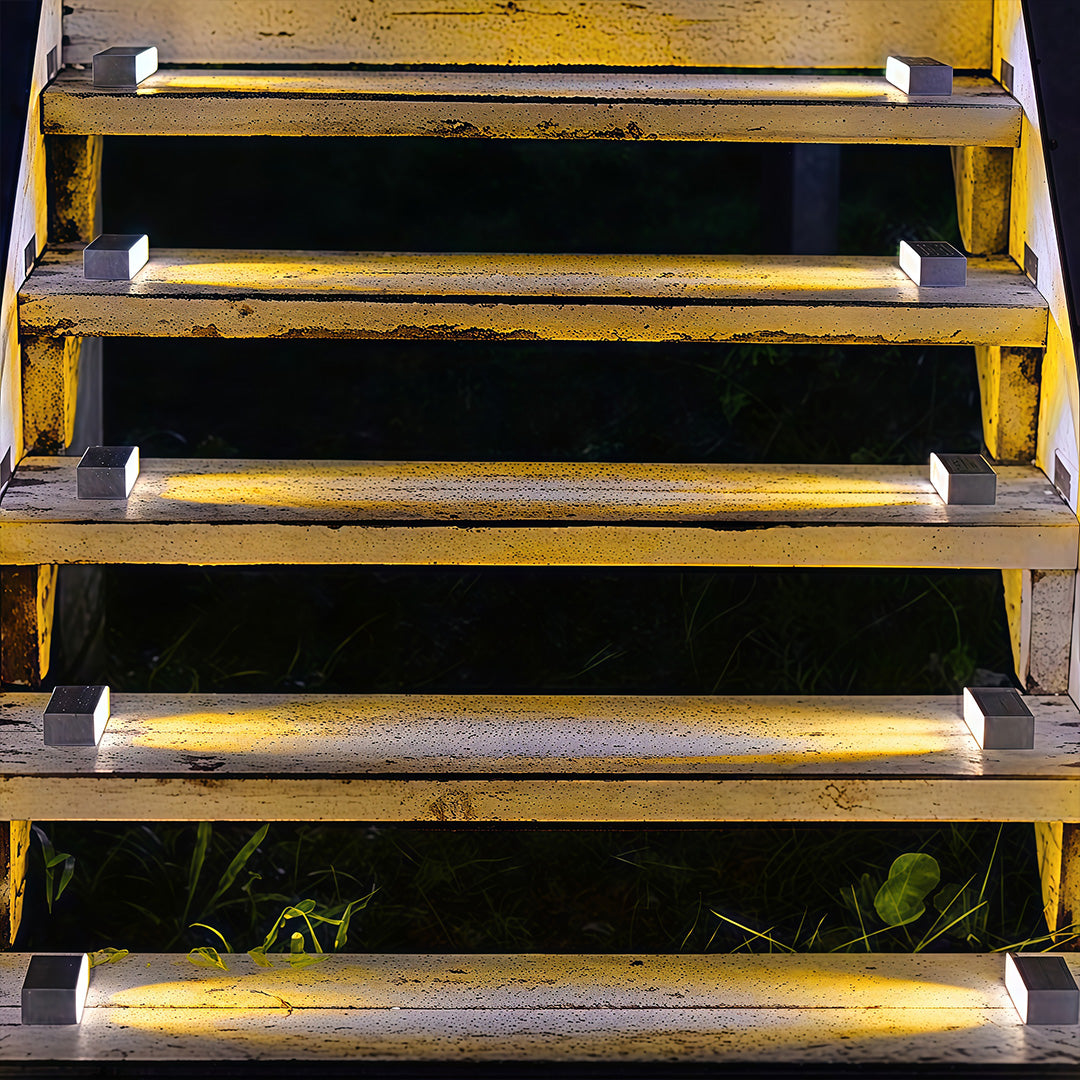 Aurea Solar Step Light – Modern Waterproof LED Deck & Stair Luminaire