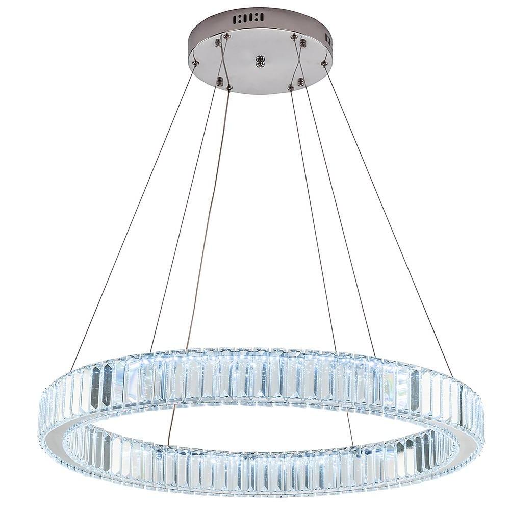 Luxury 1 Light Ring Shaped Wagon Wheel Chandelier In Gold Finish