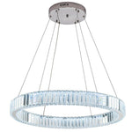 Luxury 1 Light Ring Shaped Wagon Wheel Chandelier In Gold Finish