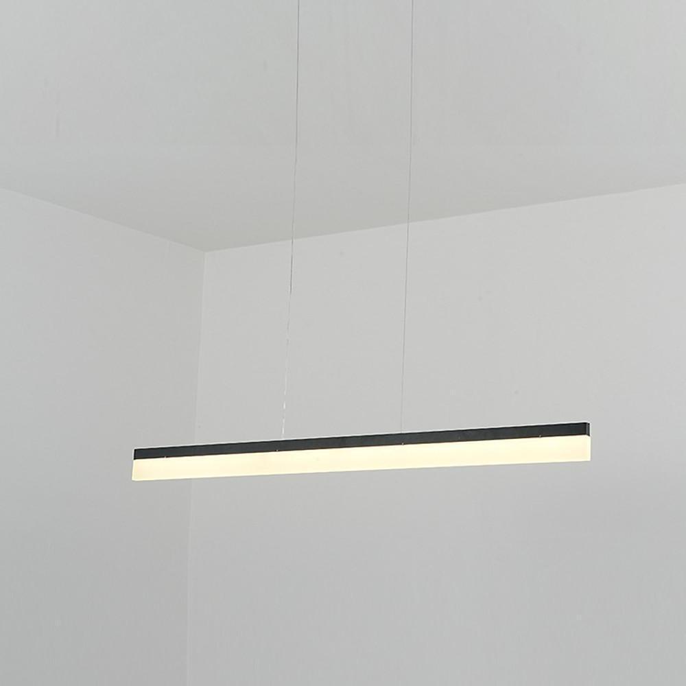 Linear LED Pendant Light in Aluminum and Acrylic for Modern Interiors
