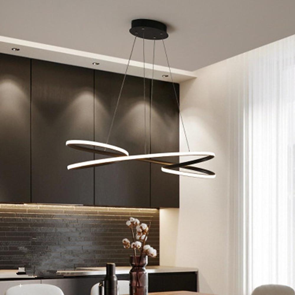 Vintage Led Ribbon Twist Chandelier