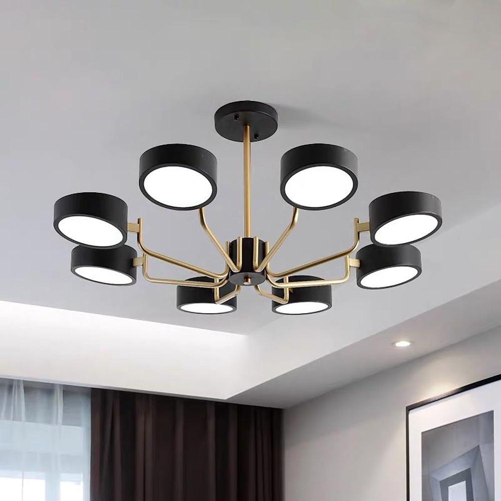 8 Light Tasking Chandelier Fixed 24 Height 3000K 5400K